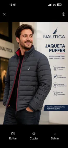 Jaqueta Náutica original TAM g semi nova 