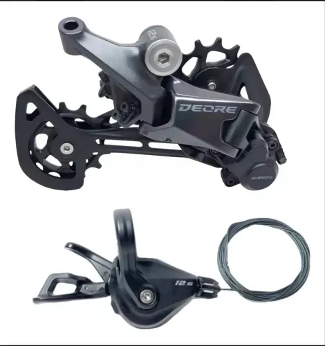 Kit Shimano Deore Cambio 12s Rd-m6100 + Alavanca Rapidfire 12v Velocidades SI-m6100