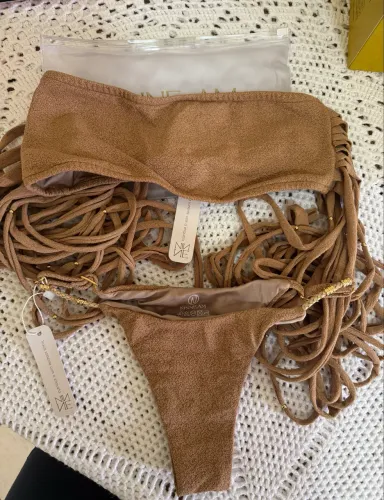 Biquíni Ninne AM bege novo