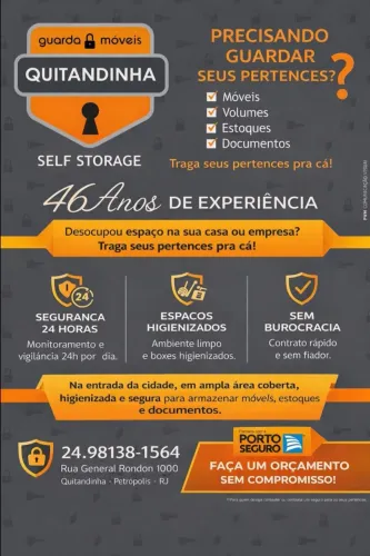 Guarda Móveis Quitandinha - 46 Anos - Petrópolis -RJ
