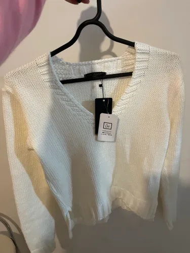 Tricô feminino branco