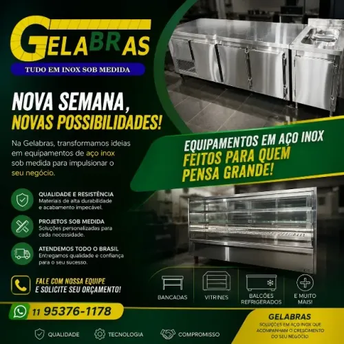BALCÃO INOX