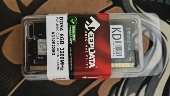 Memória RAM para Notebook 8GB Keepdata DDR4 3200MHz - NOVA