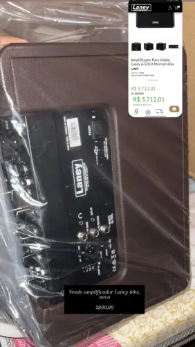 Amplificador Laney 60w violão NOVO