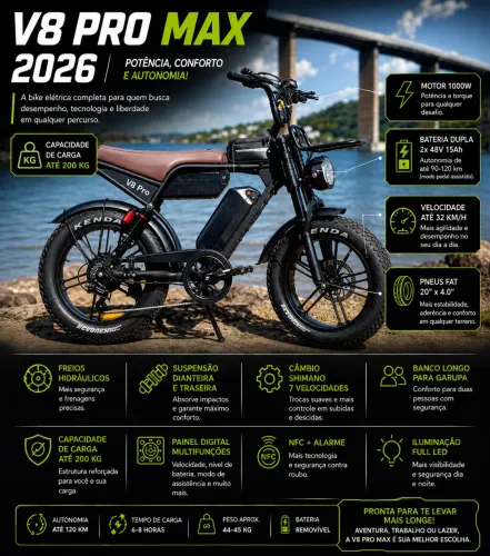 V8 pro Max 2 baterias na caixa