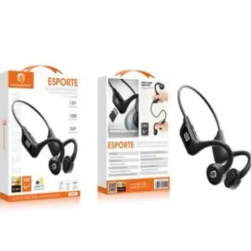 Fone de Ouvido Esportivo comBluetooht e visor digital