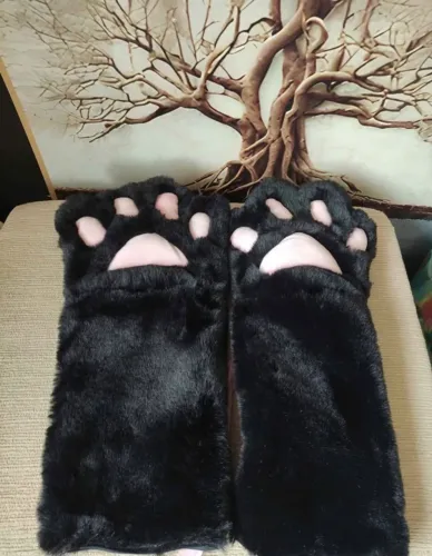 Luvas de Gatinho Felpudas( 50 cm)