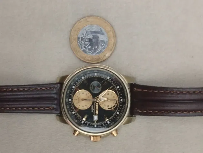 Relógio Seiko cronógrafo, alarme