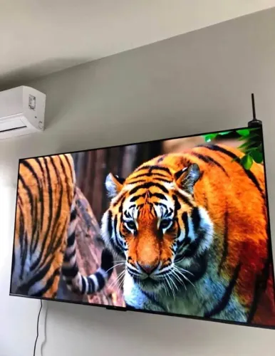 Smart tv 55 4k nova no plástico