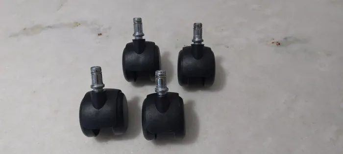 Kit de 4 rodinhas para cadeira de escritório 