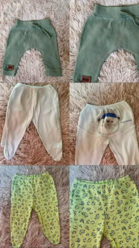 Calça de bebê marca bicho molhado e baby