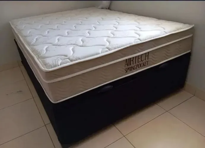 Cama Box Casal Baú Molas Ensacadas / Pronta Entrega