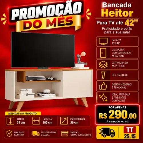 Bancada para TV até 42 (Pague na entrega)