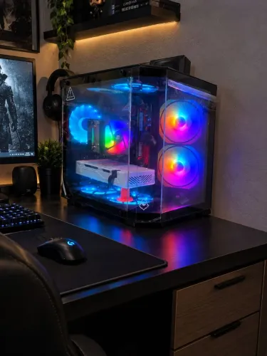 Pc gamer gabinete aquário