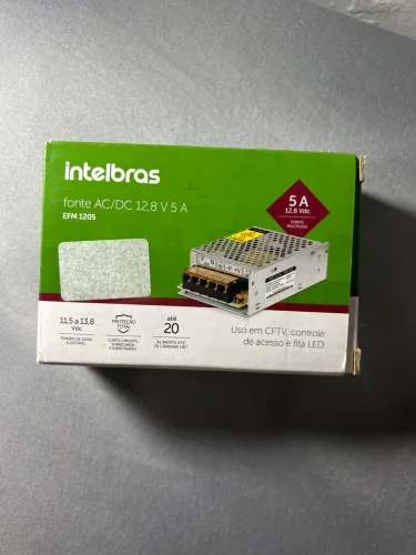 Intelbras fonte AC/DC 12,8V 5A