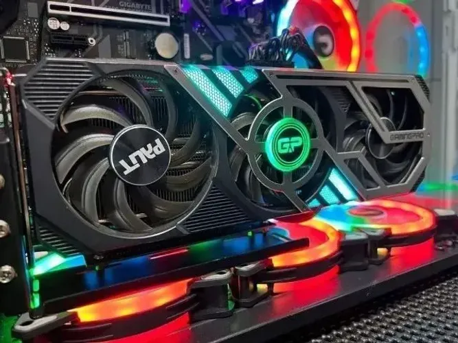 Placa de vídeo RTX 3070TI Palit GamingPro 8GB GDDR6 COM CAIXA