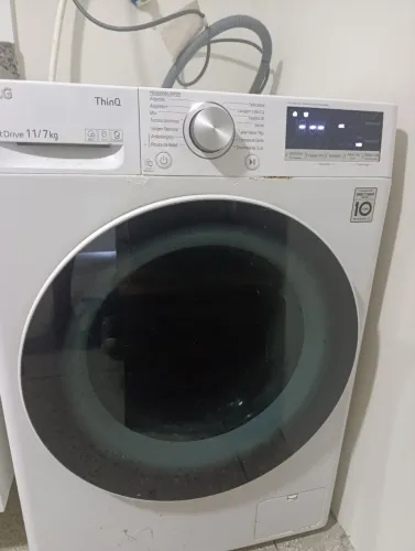 Mudança , máquina de lavar e secar