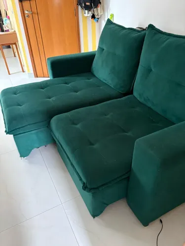 Sofá retrátil 2 lugares (com avaria)