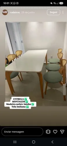 Mesa+ cadeiras sob encomenda Leia a descrição