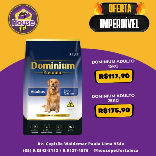 Racao Premium Dominium Adulto