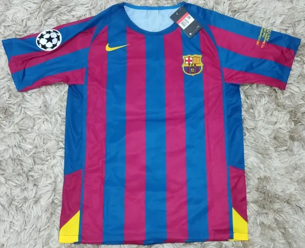 Camisa Barcelona Retro Champions 05/06