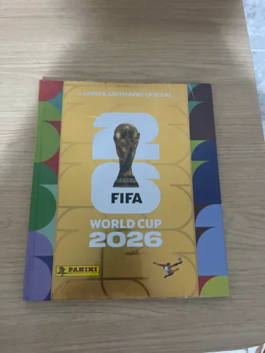 Álbum da copa do mundo 2026 capa duro de ouro lacrado
