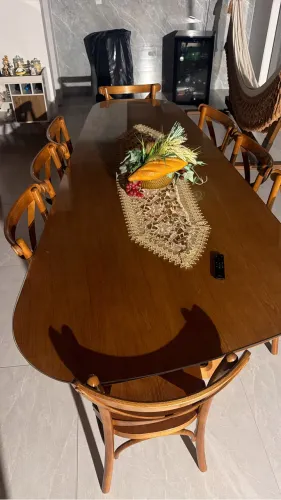 Mesa de 6 ou 8 cadeiras belisisma para gormue ou conzinha 