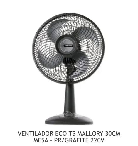 Ventilador de mesa com 30cm