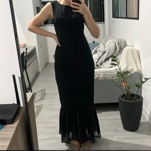 Vestido preto longo