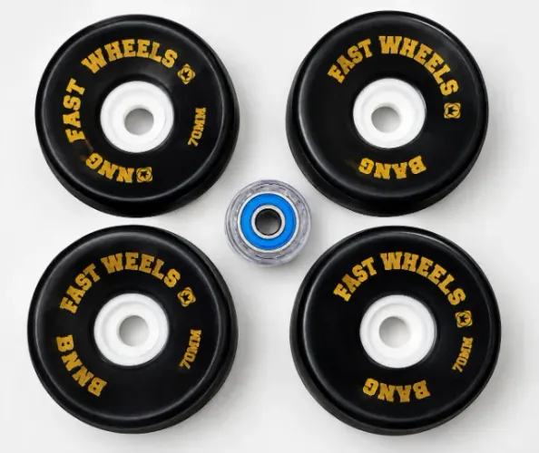 Rodas de Skate DNG Fast Wheels 70MM + Rolamentos Tallows ABEC7