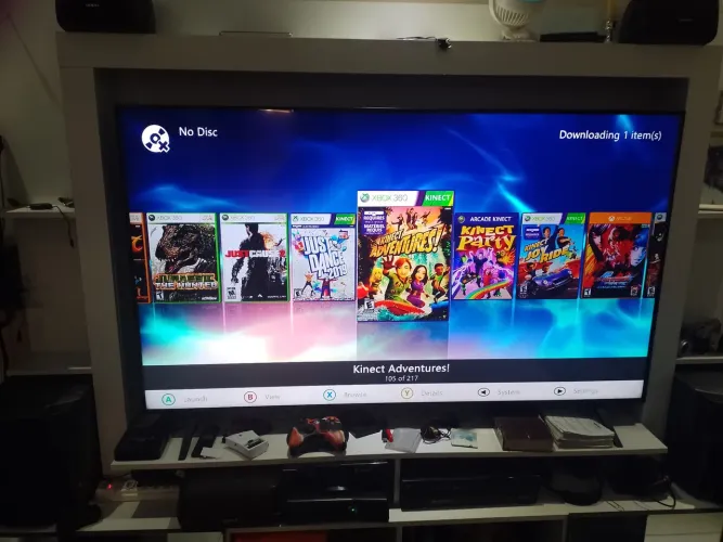 Xbox 360 slim desbloqueado geral+d 300 jogos completos