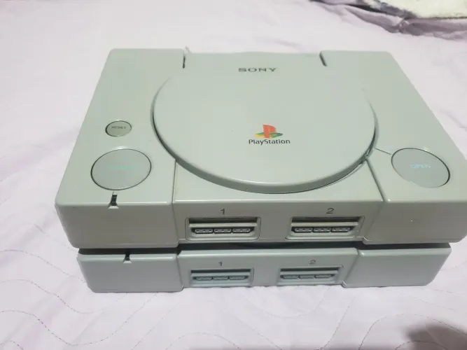 02 playstation 1 com picostation + cartão 64gb