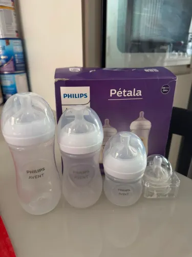 Kit mamadeira + dois bicos tamanho 0