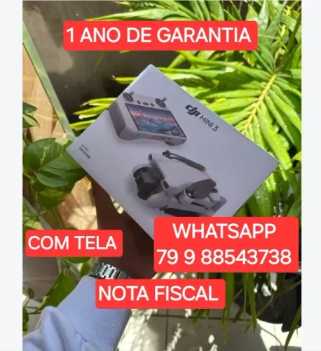 DJI MINI 3 COM TELA + 1 ANO DE GARANTIA NO BRASIL + NOTA FISCAL EM SEU NOME. APENAS 1 