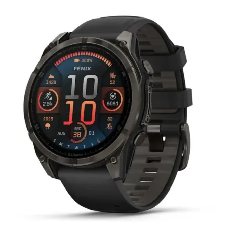 Relogio Garmin Fenix 8 47m amoled preto novo 12 meses garantia