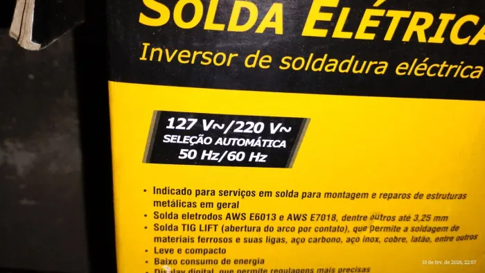 Inversora de solda vonder 