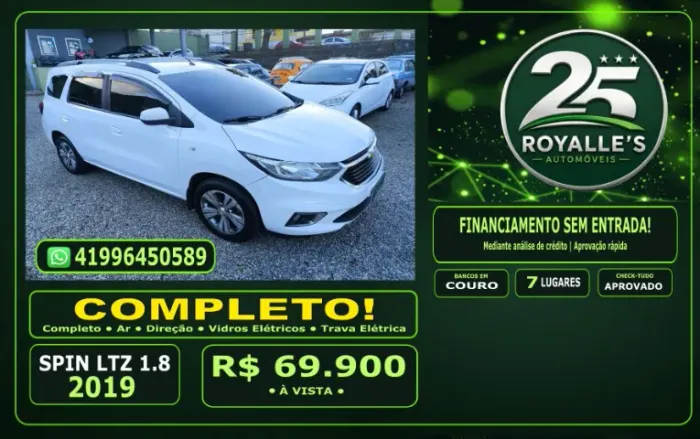 Chevrolet Spin LTZ 1.8 8V Econo.flex 5P Mec. 2019