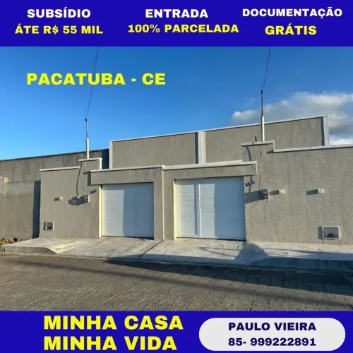 Casa 3 Quartos Plana Minha Casa Minha Vida No Loteamento Mãe Pertinho da Heineken