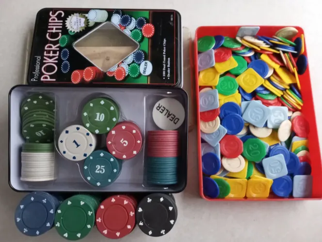 Fichas para jogos - Poker e carteado