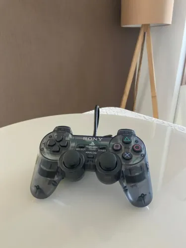 Raridade! Controle PS2 DualShock 2 Transmúcido (Smoke Grey) - Novo, Nunca Usado!