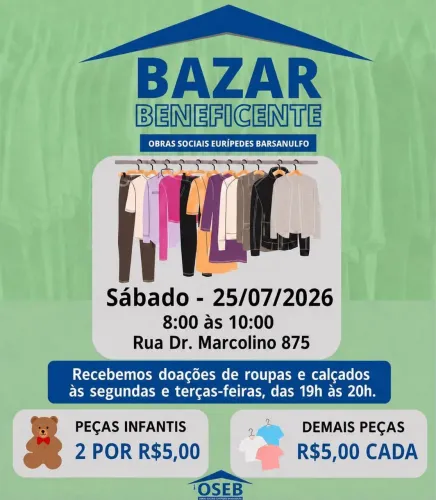 Bazar Centro Espírita Eurípedes Barsanulfo