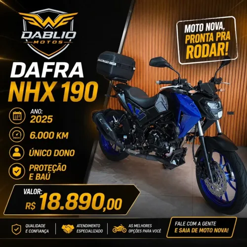 Dafra NHX 190 6.000km zerada