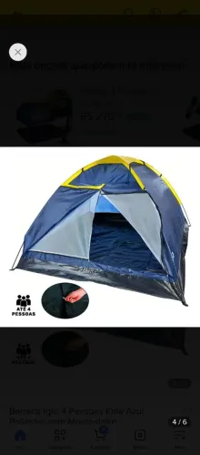 2 Barraca camping e 3 colchonete