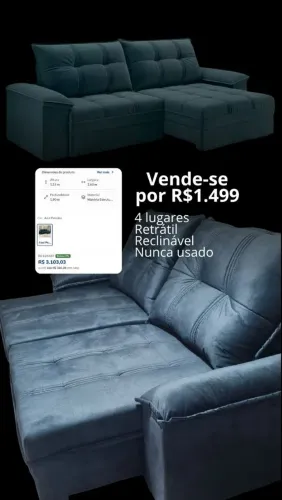 Sofá Novo com preço de Black friday 