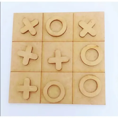 Kit 3 Jogo da Velha em mdf 10cm Tabuleiro Brinquedo Presente