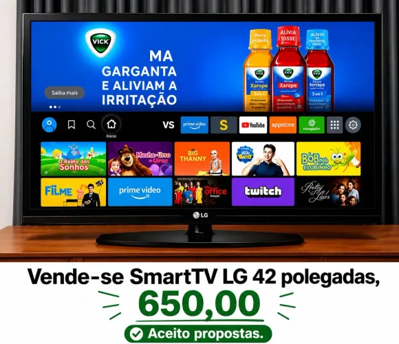 Smart TV 42" LG com Firestick 
