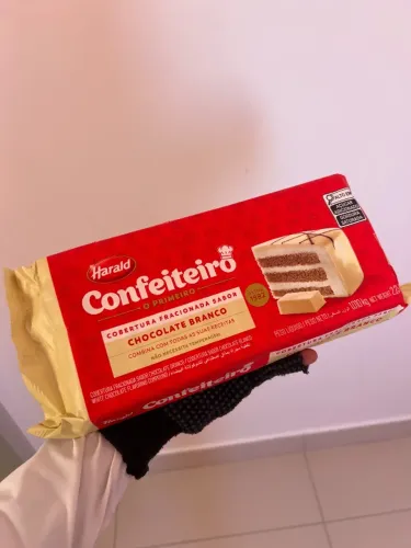 Barra de chocolate branco 1kg 