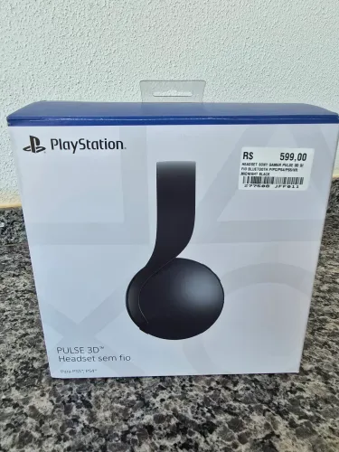 HEADSET SONY GAMER PULSE 3D S/ FIO BLUETOOTH P/PC/PS4/PS5/VR MIDNIGHT BLACK