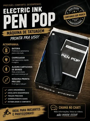 Máquina de tatuar Eletric ink Pen Pop