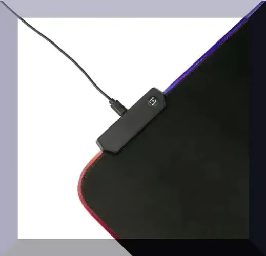 Mouse Pad Gamer Grande com Iluminação RGB 80x30 cm 7 cores Ultimas unidades